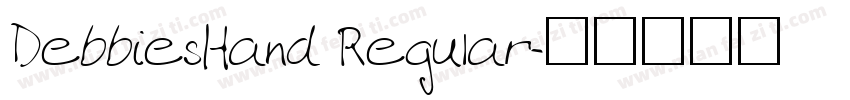 DebbiesHand Regular字体转换